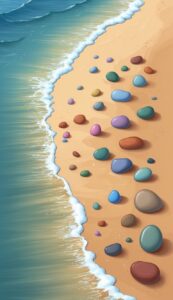 watercolor pebbles background wallpaper 1