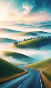 yellow foggy background wallpaper illustration 2