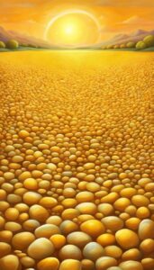 yellow pebbles background wallpaper 4