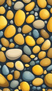 yellow pebbles background wallpaper texture pattern 2