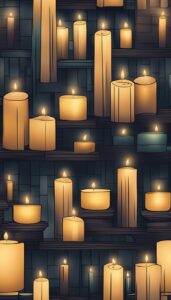 Dark Christmas Candles decoration idea illustration 2