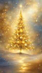 Gold Christmas Abstract background 3