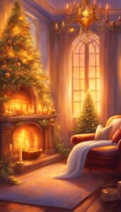 Golden Christmas Candles decoration idea illustration 3