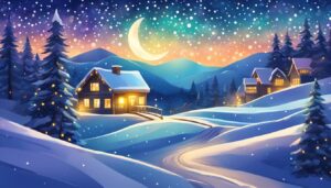 Landscape Christmas Abstract background 1