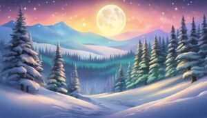 Landscape Christmas Abstract background 2