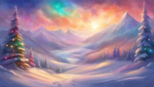 Landscape Christmas Abstract background 3