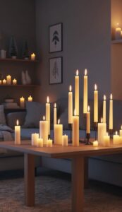 Minimalist Christmas Candles decoration idea illustration 2