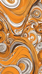 Orange Abstract Christmas background 1