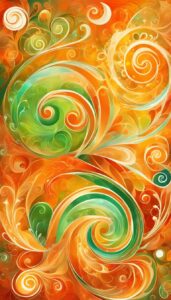 Orange Abstract Christmas background 3