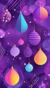 Purple Abstract Christmas background 2