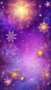 Purple Abstract Christmas background 3