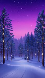 Purple Abstract Christmas background 4