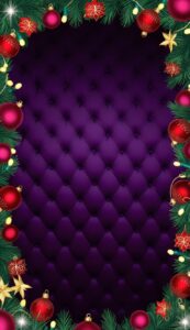 Purple Royal Velvet Christmas Phone Wallpaper