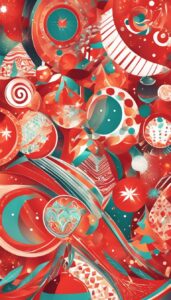 Red Christmas Abstract background 1