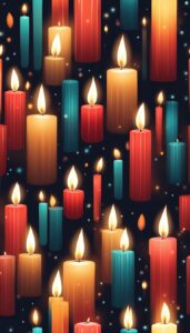 Red Christmas Candles decoration idea illustration 1