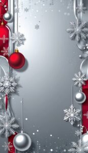 Silver Christmas Abstract background 4