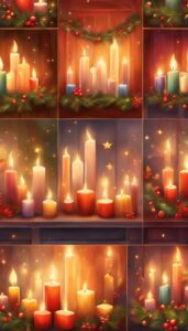 Simple Christmas Candles decoration idea illustration 2