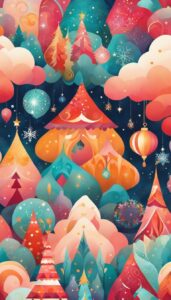 Vintage Retro Christmas Abstract background 2