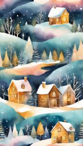 Watercolor Art Christmas Abstract background 1