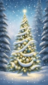 White Christmas Tree idea background 1