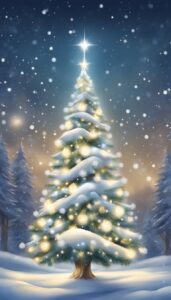 White Christmas Tree idea background 2