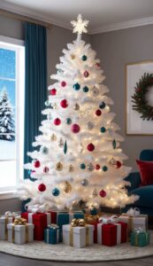 White Christmas Tree idea background 7