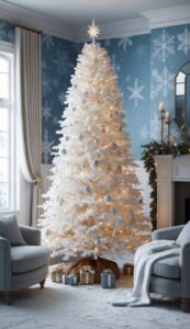 White Christmas Tree idea background 9