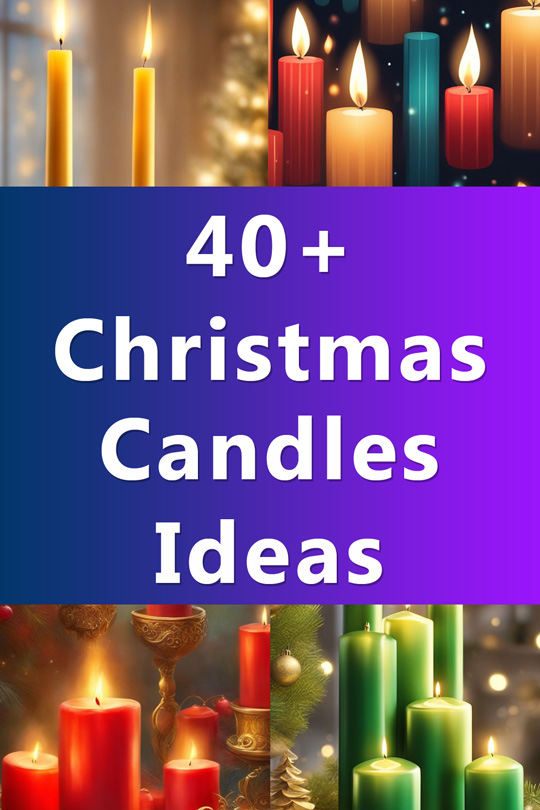 christmas candles decorations ideas illustrations