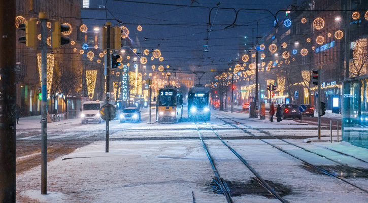 helsinki finland in winter