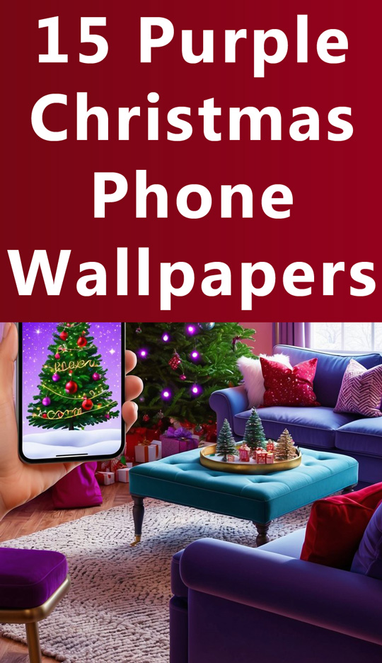 purple christmas phone wallpapers