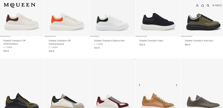 Alexander McQueen Sneakers website