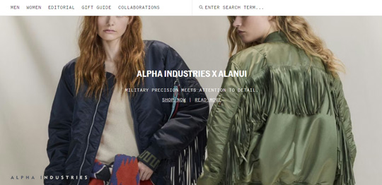 Alpha Industries website