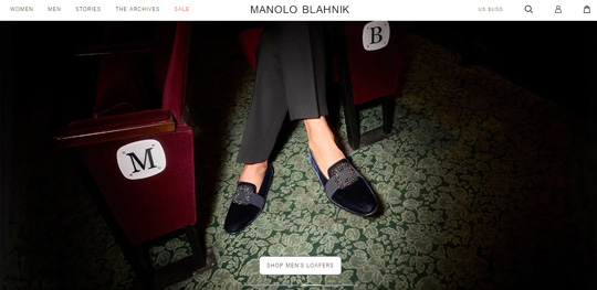 Manolo Blahnik shoes website