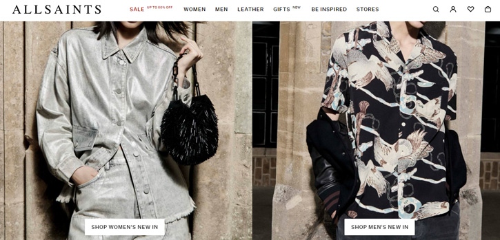 allsaints clothing website