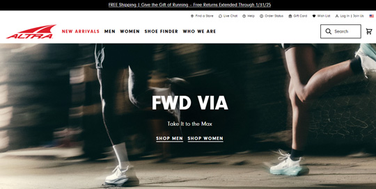 altra shoes website