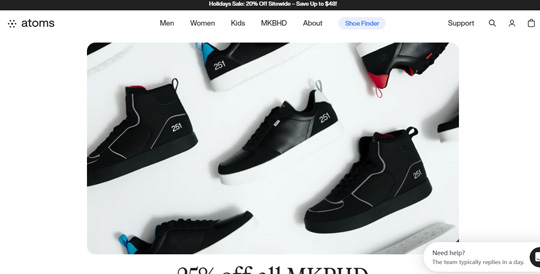 atoms shoes website