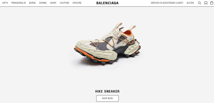 balenciaga website