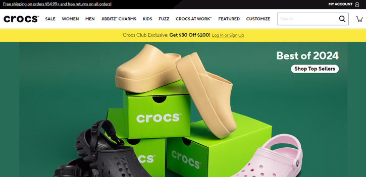 crocs website