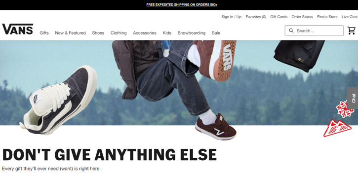 vans website