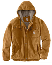 Carhartt Mens Relaxed Fit Washed Duck Sherpa Lined Utility Jacket