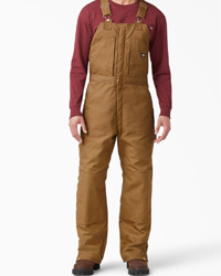 Dickies Mens Duck Insulated Bib Overall